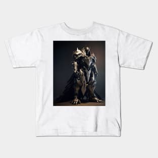 Sci-fi Warrior poster Kids T-Shirt